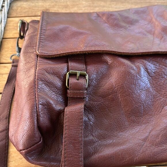 Borse In Pelle Leather Crossbody Bag - Picture 2 of 10